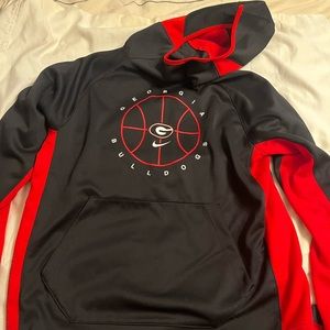 Georgia Bulldogs Basketball Hoodie Sz L